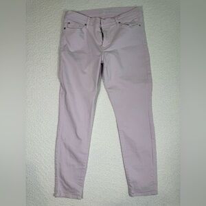 7 FOR ALL MANKIND gwenevere mid waist skinny jeans in purple womens size 31